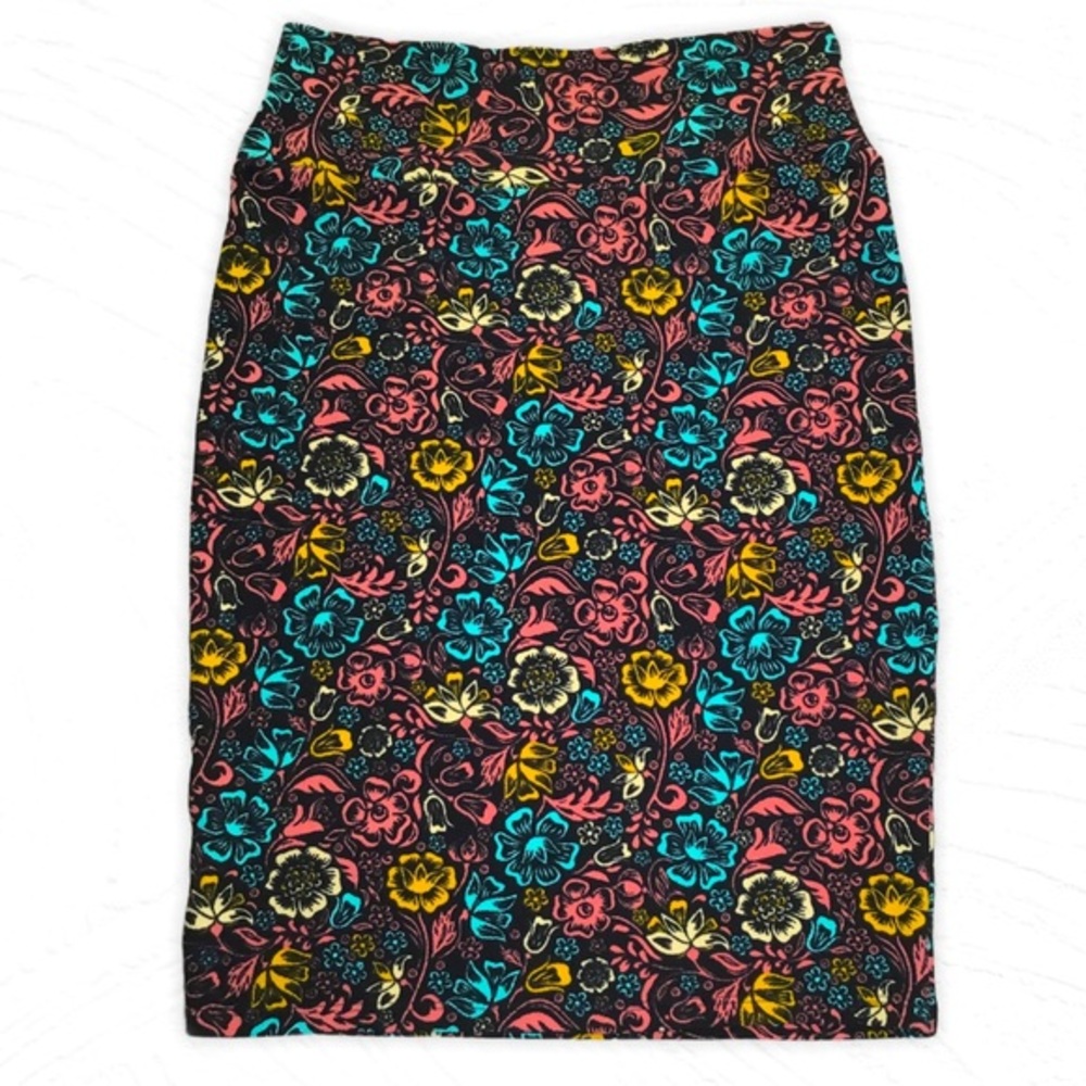 LuLaRoe Floral Cassie Pencil Skirt Small NEW